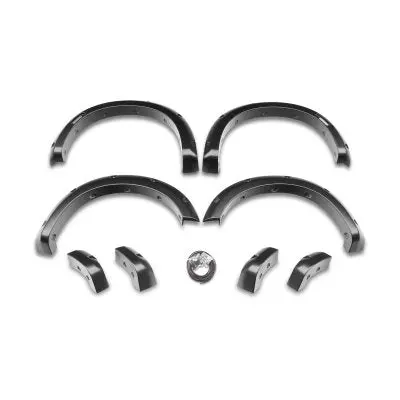 1.5" Pocket Style Fender Flares, Black, Front & Rear Suits Ram 1500 Dt (2019-2025) By Husky Liners 1