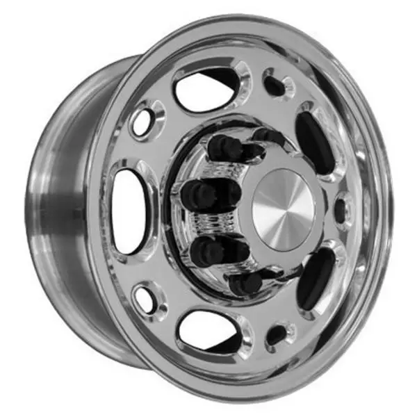 16-Inch Polished Wheel Replacement For Chevy C3500 1988-2000. Replica Rim 6710193 1