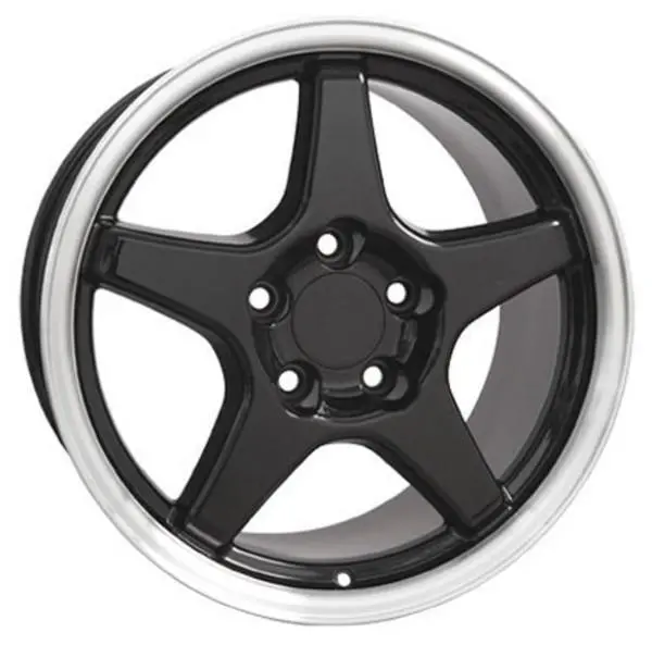 17-Inch Black Machined Wheel Replacement For Pontiac Firebird 1993-2002. Replica Rim 5910191 1