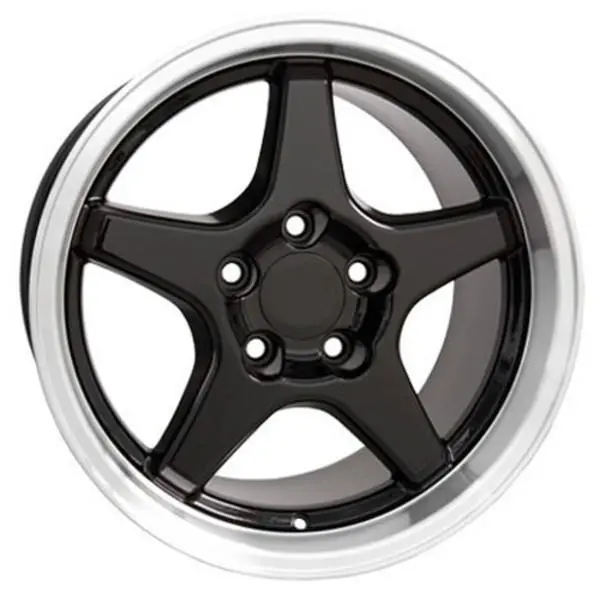 17-Inch Black Machined Wheel Replacement For Pontiac Firebird  1993-2002. Replica Rim 5910192 1