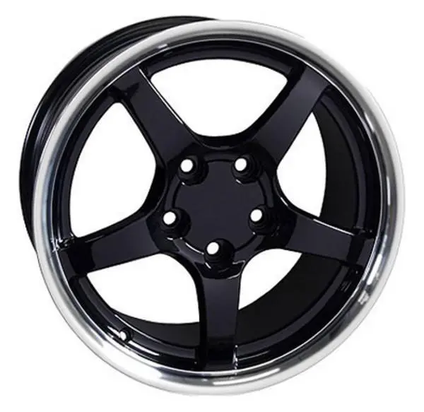 17-Inch Black Machined Wheel Replacement For Pontiac Firebird 1993-2002. Replica Rim 5910209 1