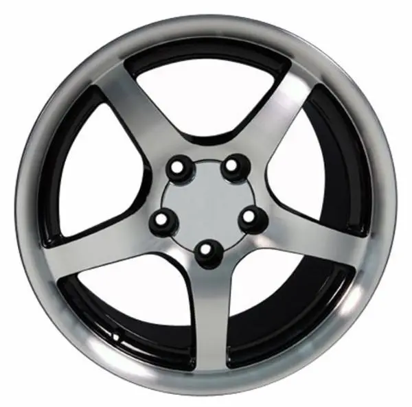 17-Inch Black Machined Wheel Replacement For Pontiac Firebird 1993-2002. Replica Rim 5910559 1
