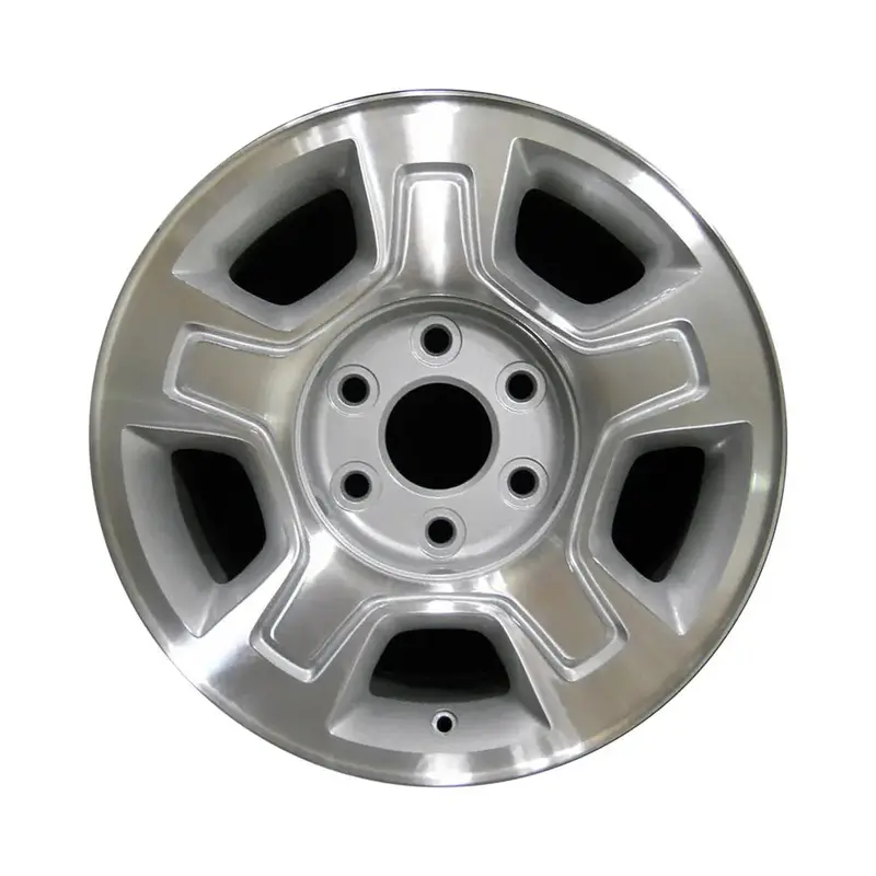 17-Inch Chevy Trucks Wheel Replacement Machined Silver Replica Rim 5295 1