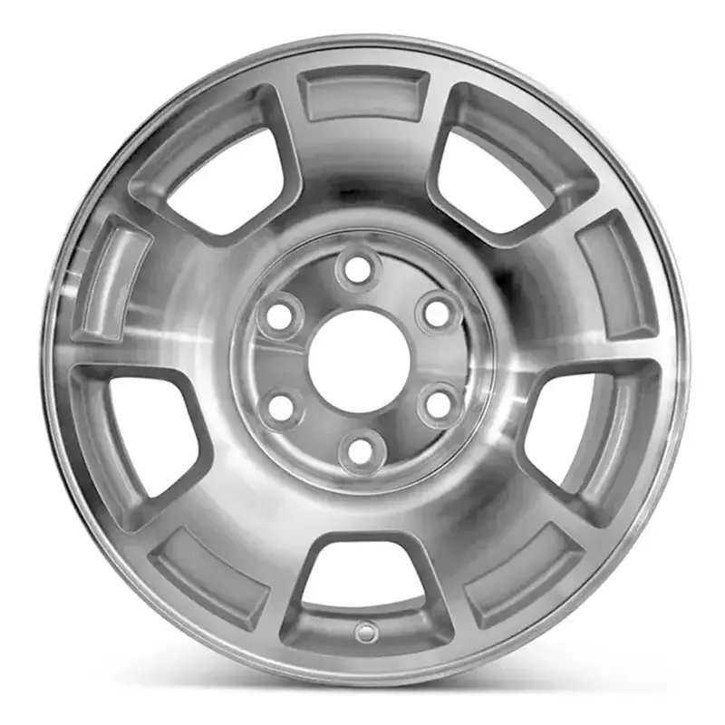 17-Inch Chevy Trucks Wheel Replacement Machined Silver Replica Rim 5299 9596050 1