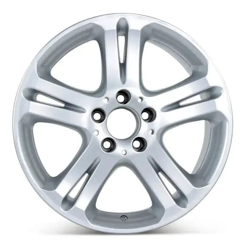 17-Inch Mercedes E500 Wheel Replacement Front Silver Replica Rim 65332 1
