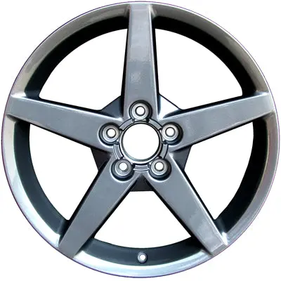 18-In Chevy Corvette Rim Aly05207 2005-2008 Charcoal Oem Wheels 9596952 1