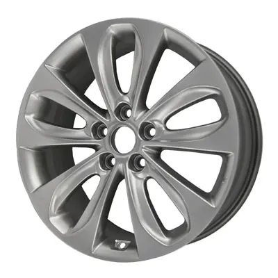 18-In Hyundai Sonata Rim Aly070804 2010-2013 Hypersilver Oem Wheels 529103Q350 1