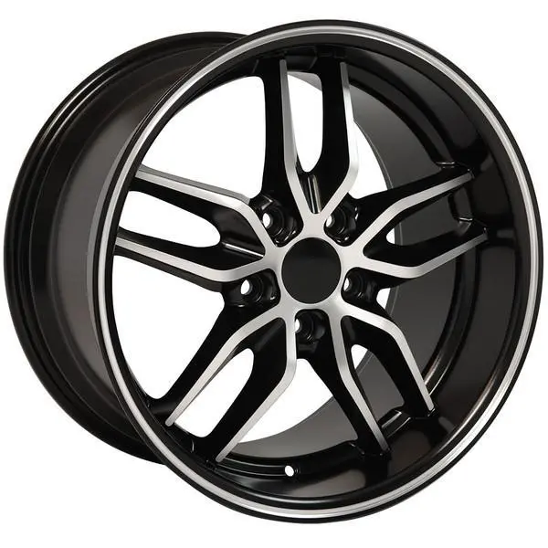 18-Inch Black Machined Wheel Replacement For Chevy Camaro  1993-2002. Replica Rim 9506931 1
