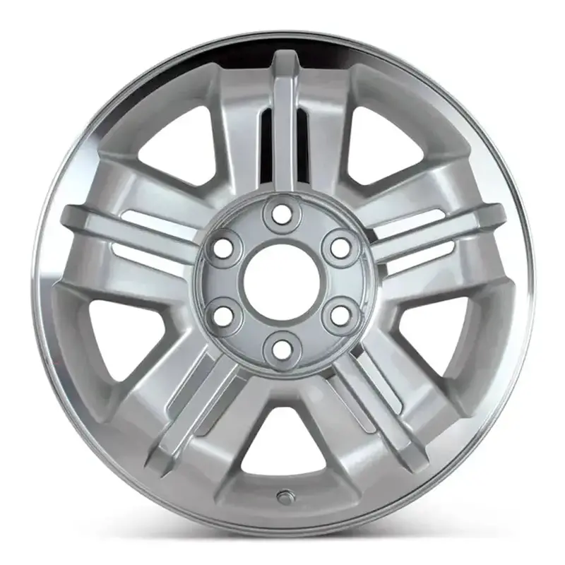 18-Inch Chevy Trucks Wheel Replacement Machined Silver Replica Rim 5300 9595987 1