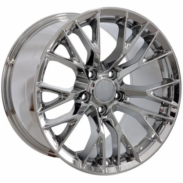 19-Inch Chrome Wheel Replacement For Chevy Corvette  2005-2013. Replica Rim 9506443 1