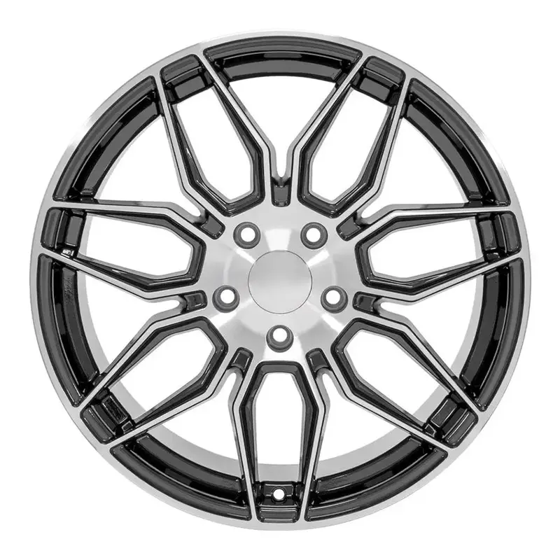 19X10 Gunmetal Wheel Replacement For Chevy Corvette. Cv03c Replica Rim 1
