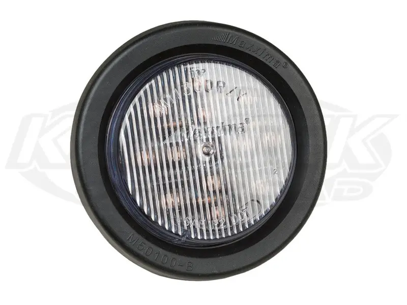 2-1/2" Round Led Clear Lens Clear W/ Red Leds 1