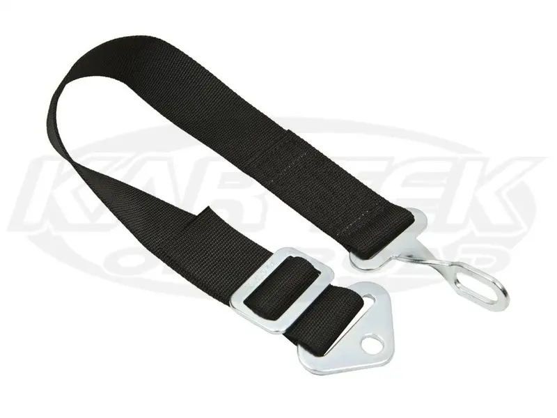 2" Adjustable Latch & Link Anti-Submarine Belt Black 1