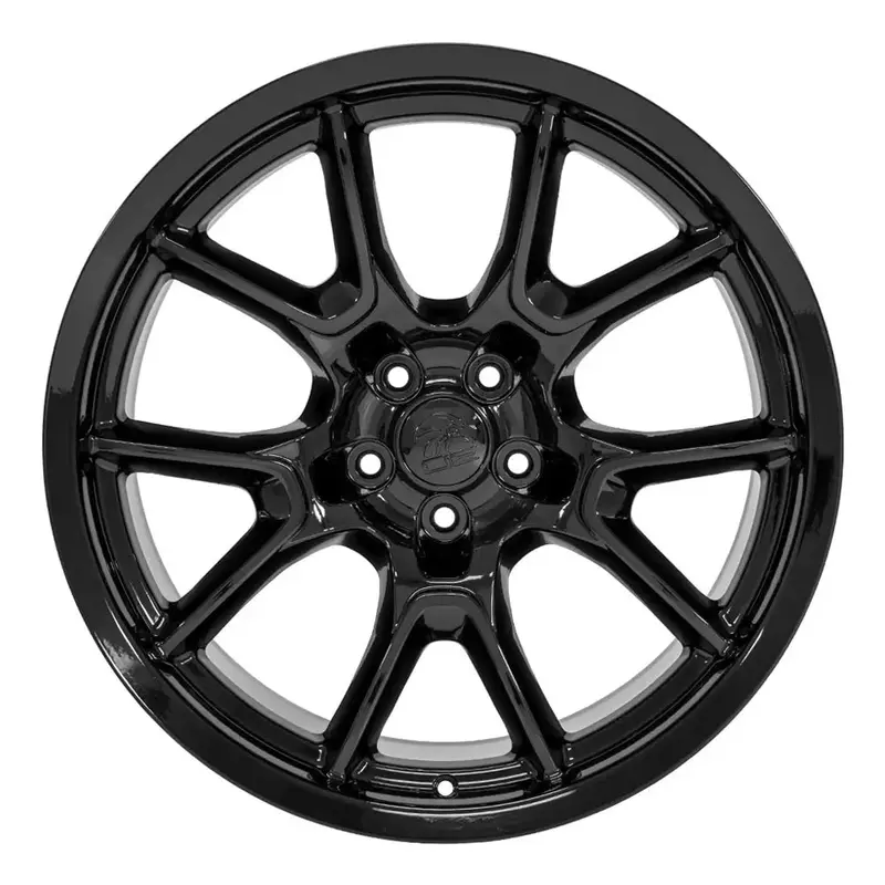 20-Inch Black Wheel Replacement For Dodge Challenger. Dg21 Replica Rim 20X10 1
