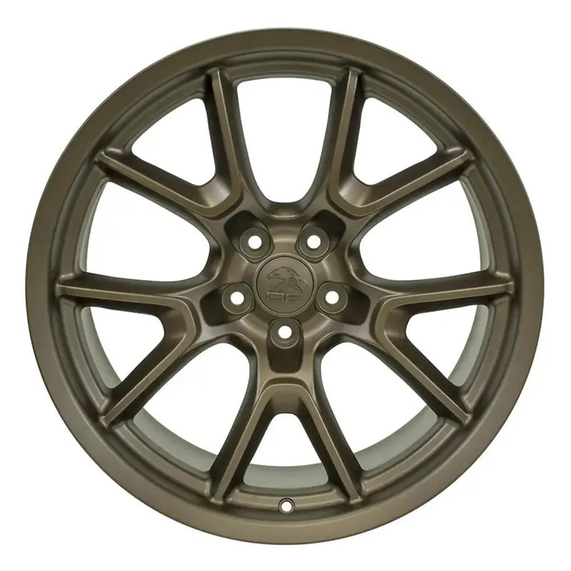20-Inch Bronze Wheel Replacement For Dodge Charger. Dg21 Replica Rim 20X10 1