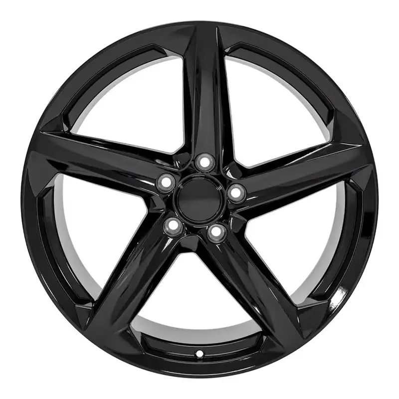 20X11 Black Wheel Replacement For Chevy Corvette. Cv02d Replica Rim 1