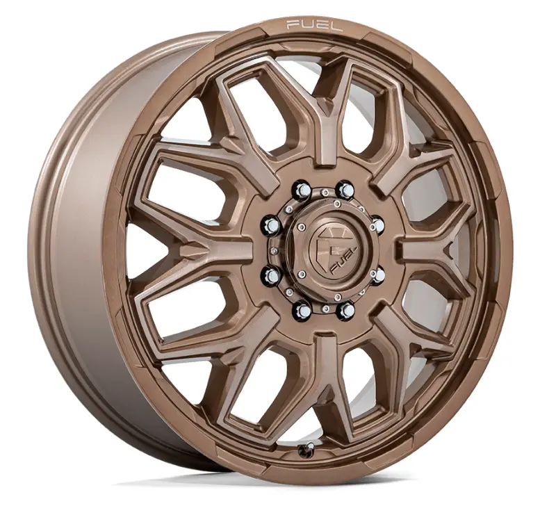 20X8.25 Fuel Flux Platinum Bronze Dually Rims 1