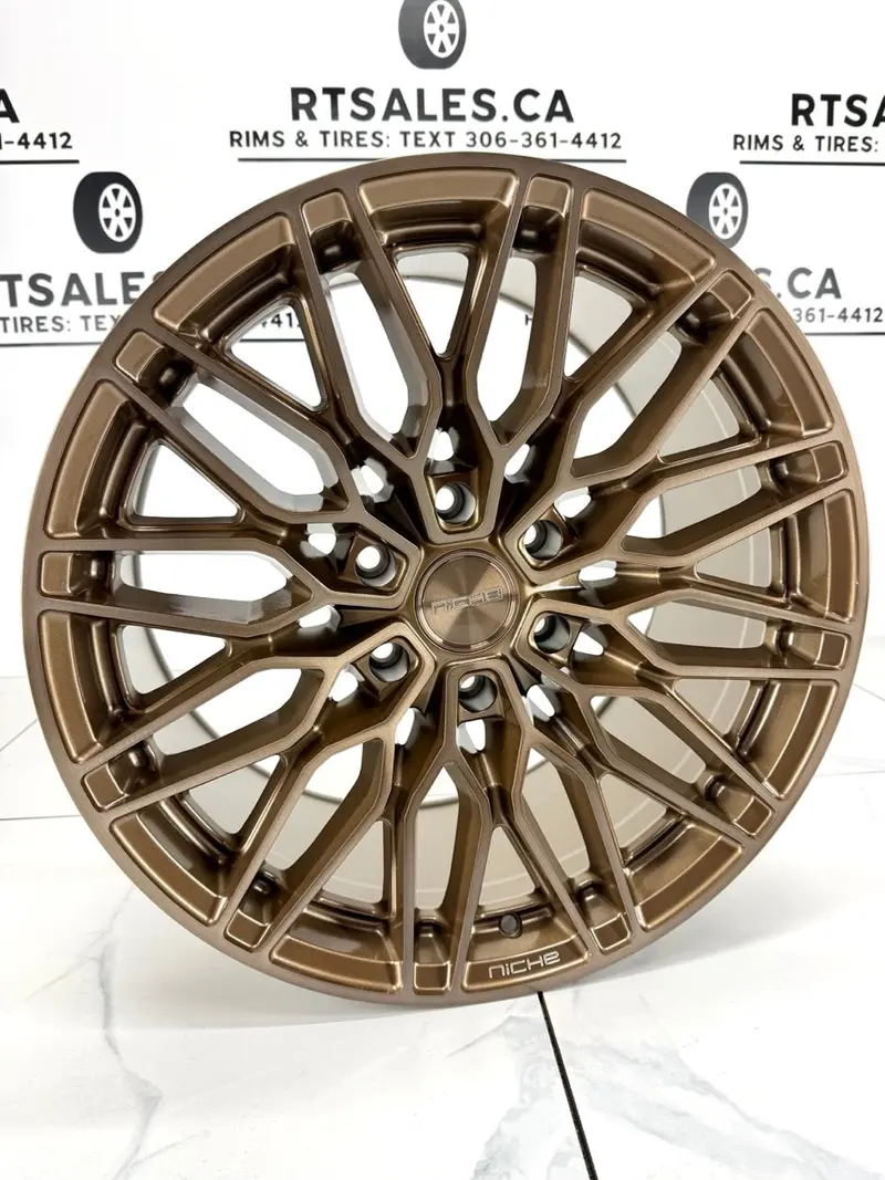 20X9.5 Niche Calabria Platinum Bronze Rims 6X139.7 1