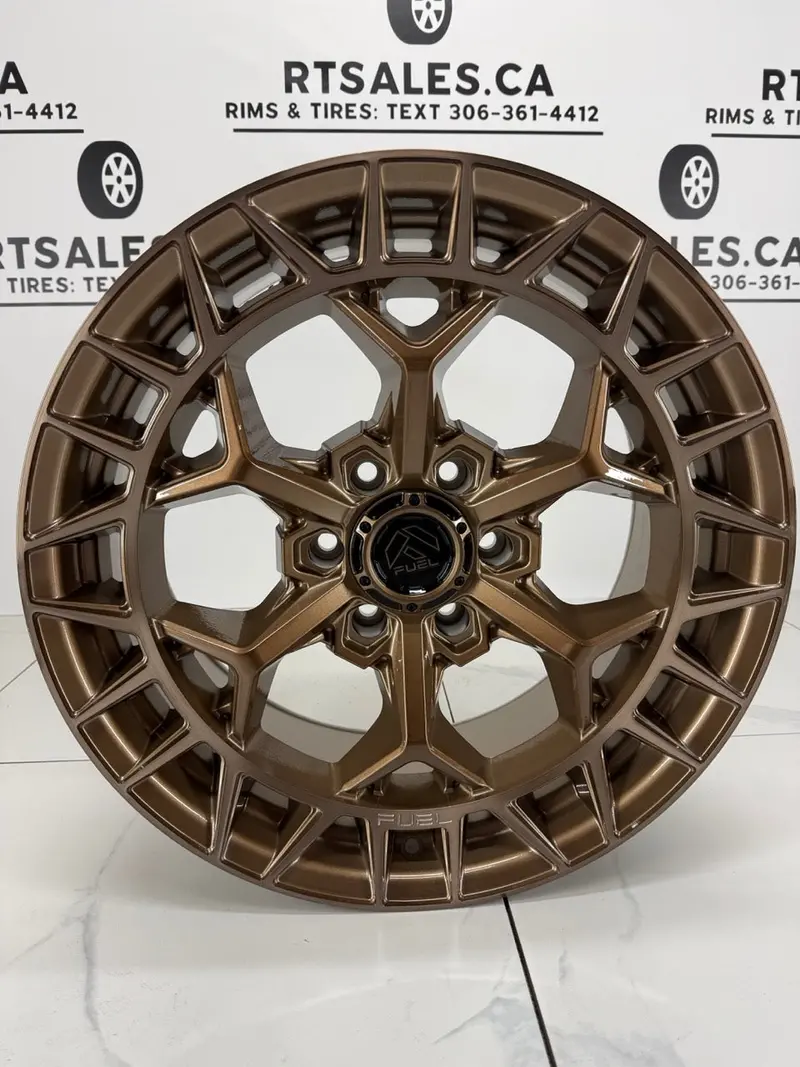 20X9 Fuel Charger Platinum Bronze Rims 6X135 1