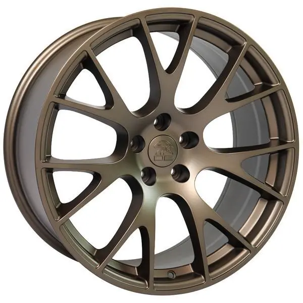 22-Inch Bronze Wheel Replacement For Chrysler Aspen 2007-2009. Replica Rim 9506587 1