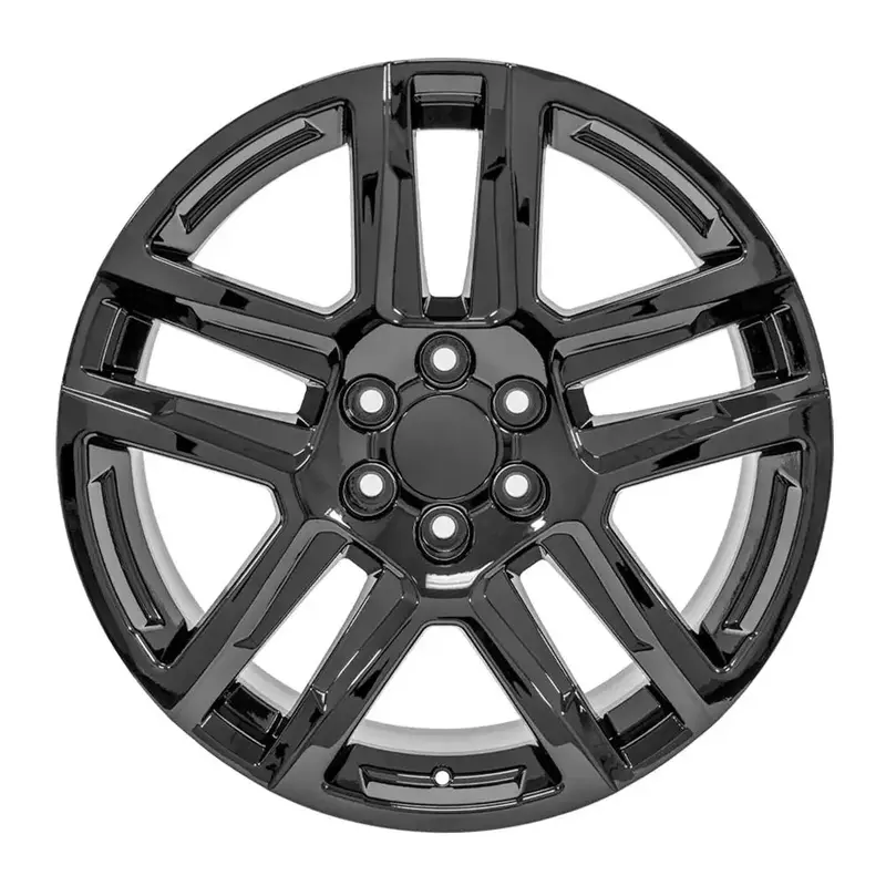 22-Inch Gloss Black Wheel Replacement For Gmc Sierra 1500. Cv63 Replica Rim 22X9 1