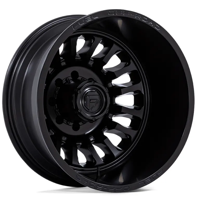 22X8.25 Fuel Arc Black Out Dually Rims 1