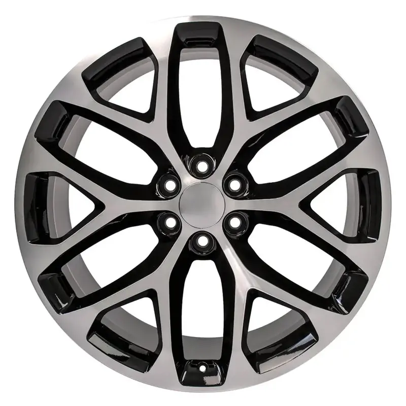 24-Inch Machined Replica Wheel Replacement For Gm Trucks Cadillac Escalade. Cv98b Rim 24X10 1
