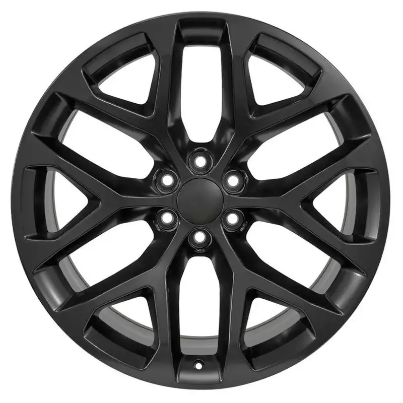 24-Inch Satin Black Replica Wheel Replacement For Gm Trucks. Cv98b Rim 24X10 1