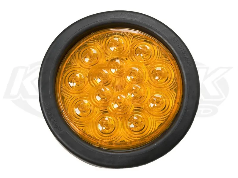 4" Round Led Tail Light Amber 1