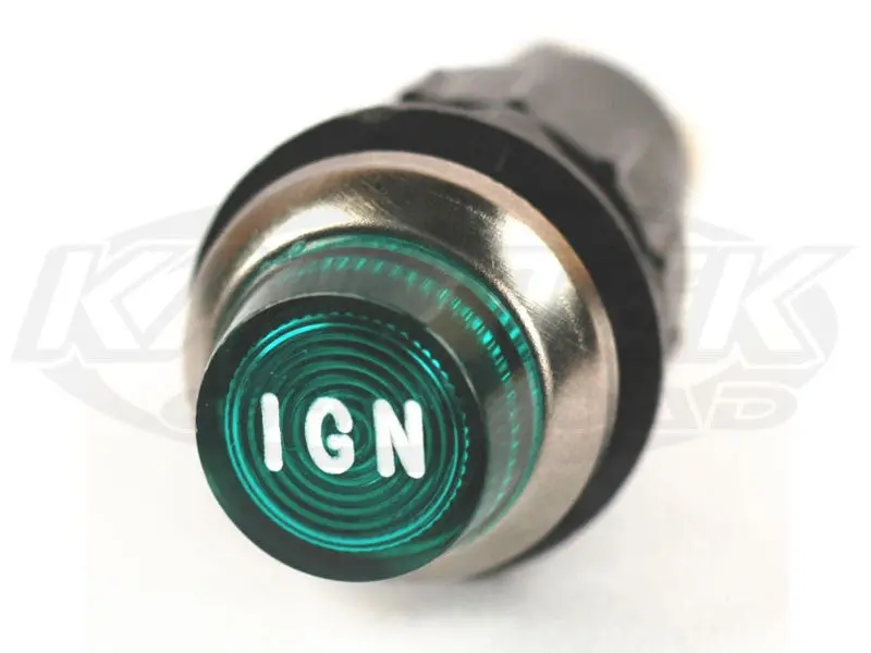 430 Series Engraved Indicator Lights - Green Lens Green Alt 1