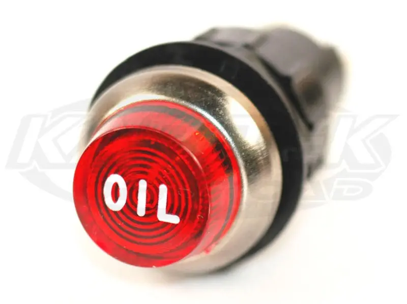 430 Series Engraved Indicator Lights - Red Lens Red Oil 1