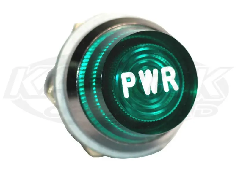 440 Series Engraved Indicator Lights - Green Lens Green Alt 1