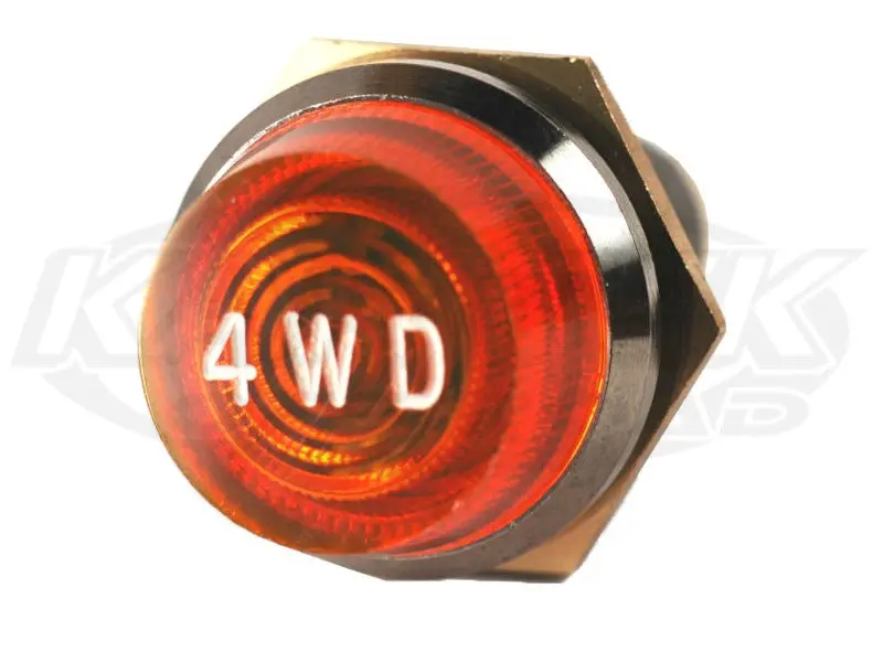 440 Series Engraved Indicator Lights - Red Lens Red Hot 1