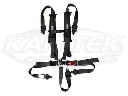 5.2 Bolt-In Seat Belt W/ Pads Black 1