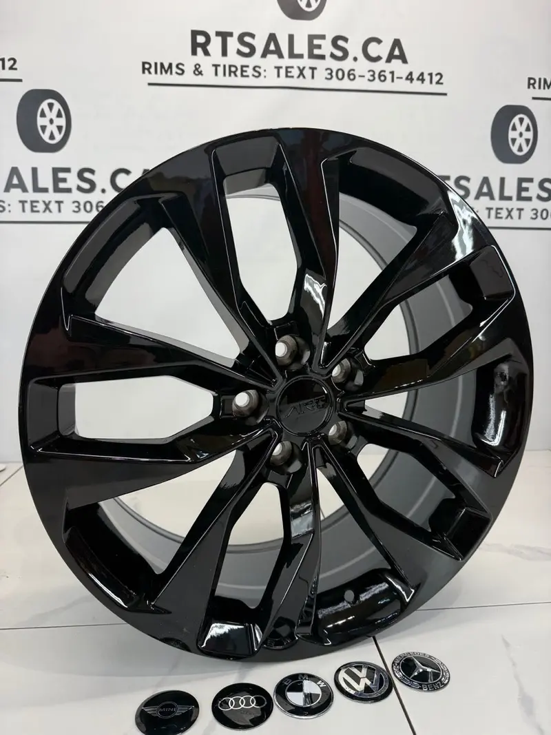 5X112 Black Rt Rims 15", 16" & 17" 1