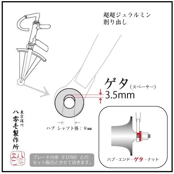 801 Seisakusho Geta Spacers 1