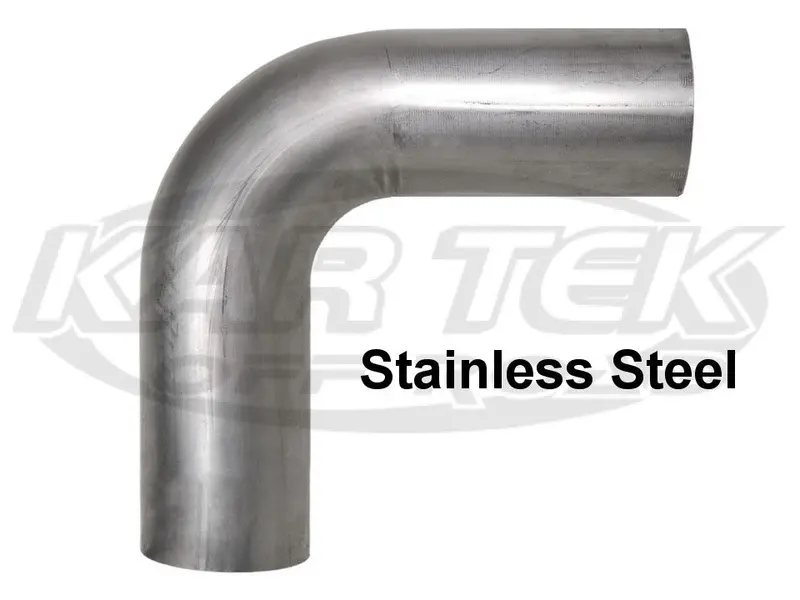 90 Degree Elbow Mandrel Bent Stainless Steel Round Tubing 2-1/2" Outside Diameter 0.065" Wall 1