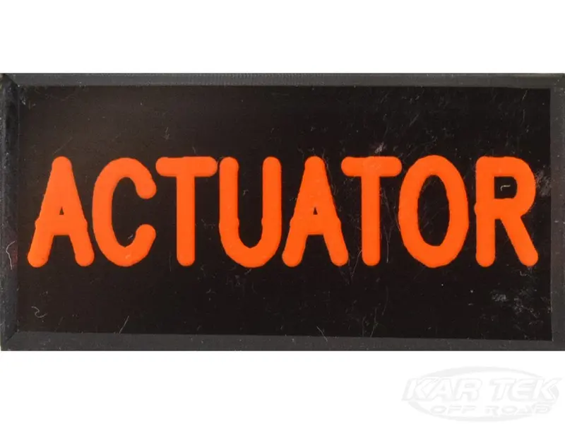 Actuator Dash Badge Self Adhesive Id Label For Your Indicator Lights Or Switches 1