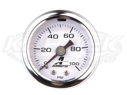 Aeromotive 0-100 Psi Fuel Pressure Gauge 1/8" Npt 1