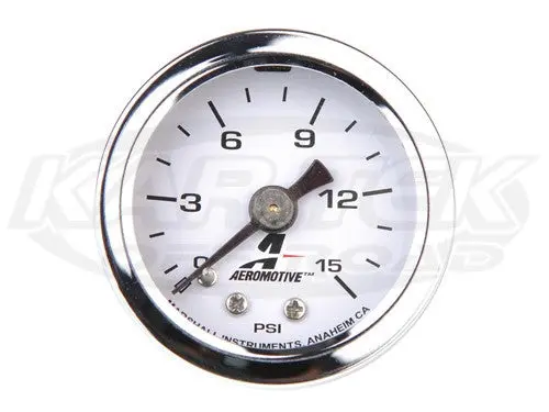 Aeromotive 0-15 Psi Fuel Pressure Gauge 1/8" Npt 1