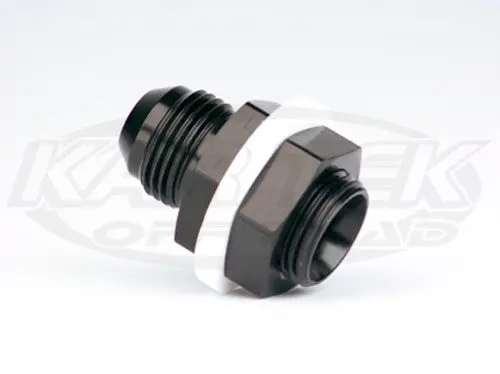 Aeromotive An -6 Male Black Anodized Aluminum Fuel Cell Bulkhead Fitting Includes Nut And Washers 1