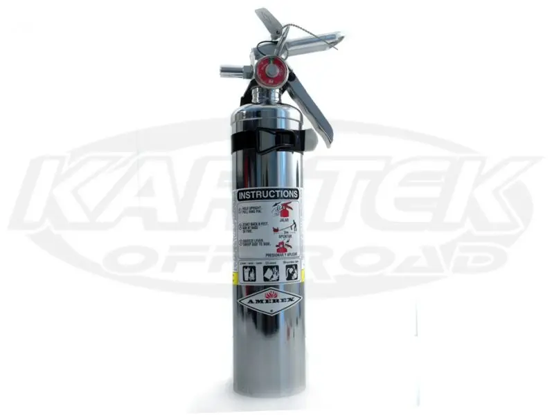 Amerex Chrome Fire Extinguisher 1 Lbs Regular Dry Chemical Extinguisher Class B:C 1