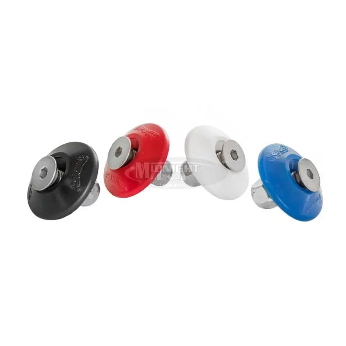 Autofab Replacement 1-1/2" Black Urethane Stepped Body Washer With 5/16" Bolt And Nyloc Nut 1