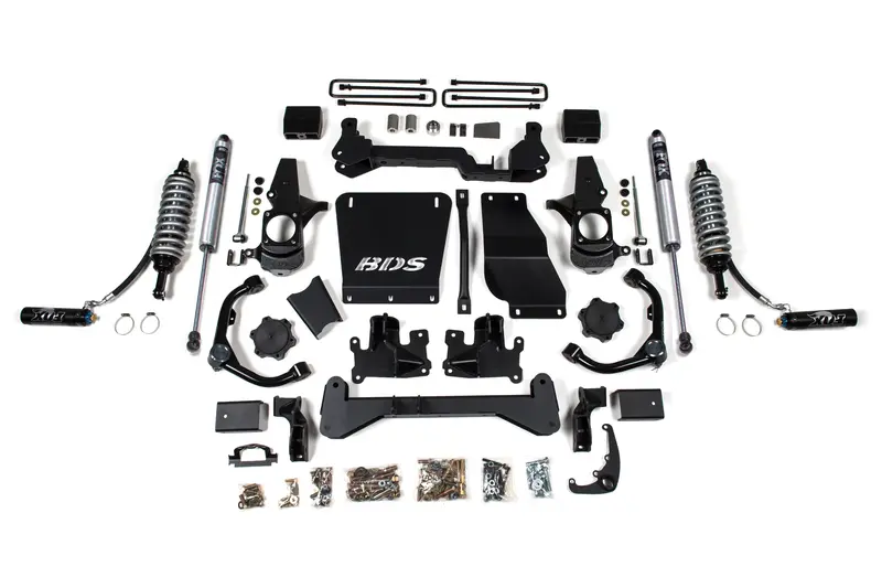 Bds Suspension 01-10 Chevy Silverado Gmc Sierra 2500Hd 3500Hd 4Wd 6.5 Inch Lift Kit Fox 2.5 Coil-Over Conversion Fox 2.0 Shocks 1