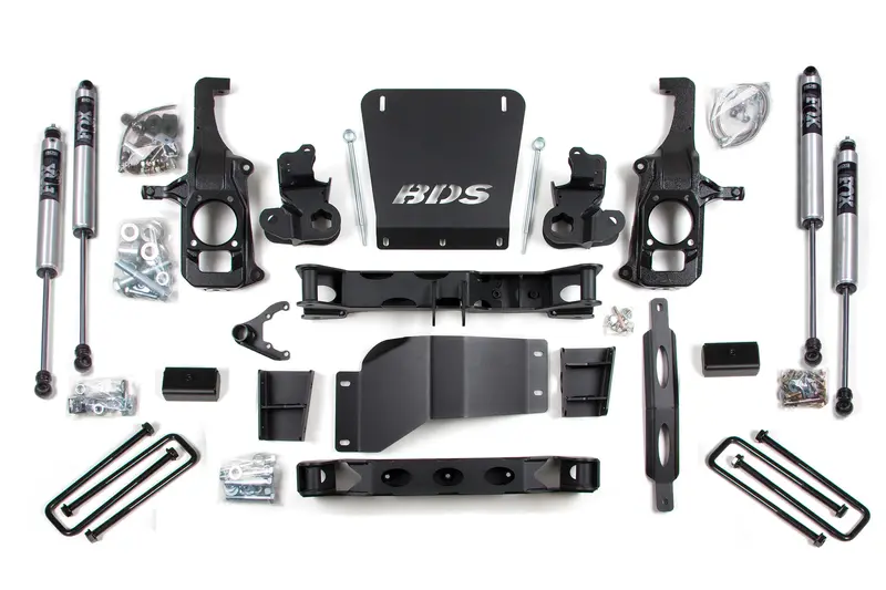 Bds Suspension 11-19 Chevy Silverado Gmc Sierra 2500Hd 3500Hd 4Wd 6.5 Inch Lift Kit Fox 2.0 Shocks 1