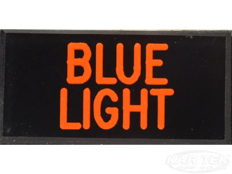 Blue Light Dash Badge Self Adhesive Id Label For Your Indicator Lights Or Switches 1
