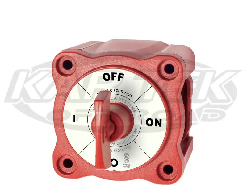 Blue Sea Systems M-Series Red Single Battery Cut Off Isolator Switch With Removable Key 1