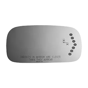 Burco - Passenger Side View Mirror W Signal Blind Spot For Cadi Dts Rh Convex Signal Bldspt Fitover 1