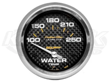 Carbon Fiber 2-5/8" Short Sweep Electric Gauges Fuel Level (73 ? Empty/10 ? Full) 1