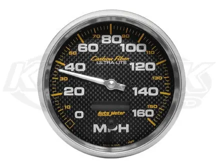 Carbon Fiber 5" In-Dash Speedometer 160 Mph, Programmable 1